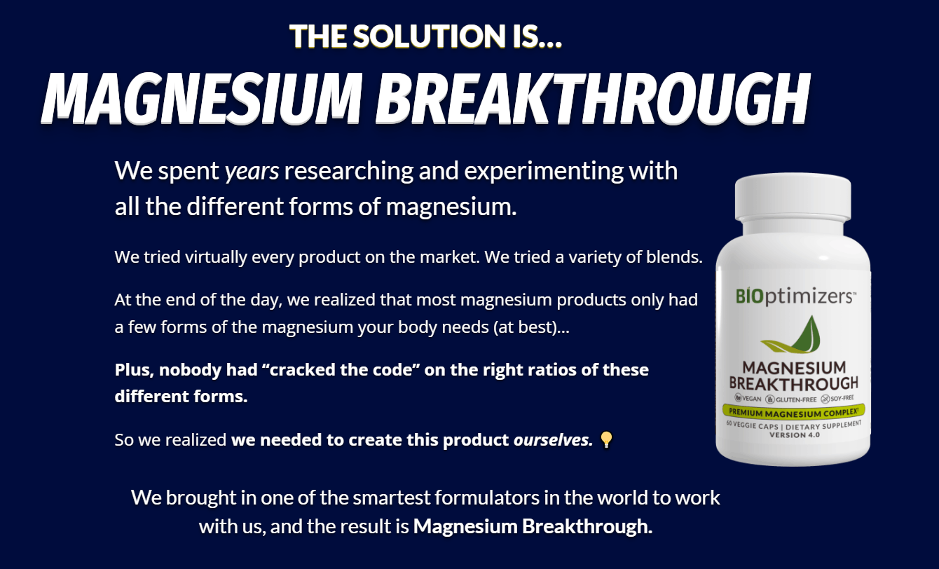 Magnesium Breakthrough 6 botlle